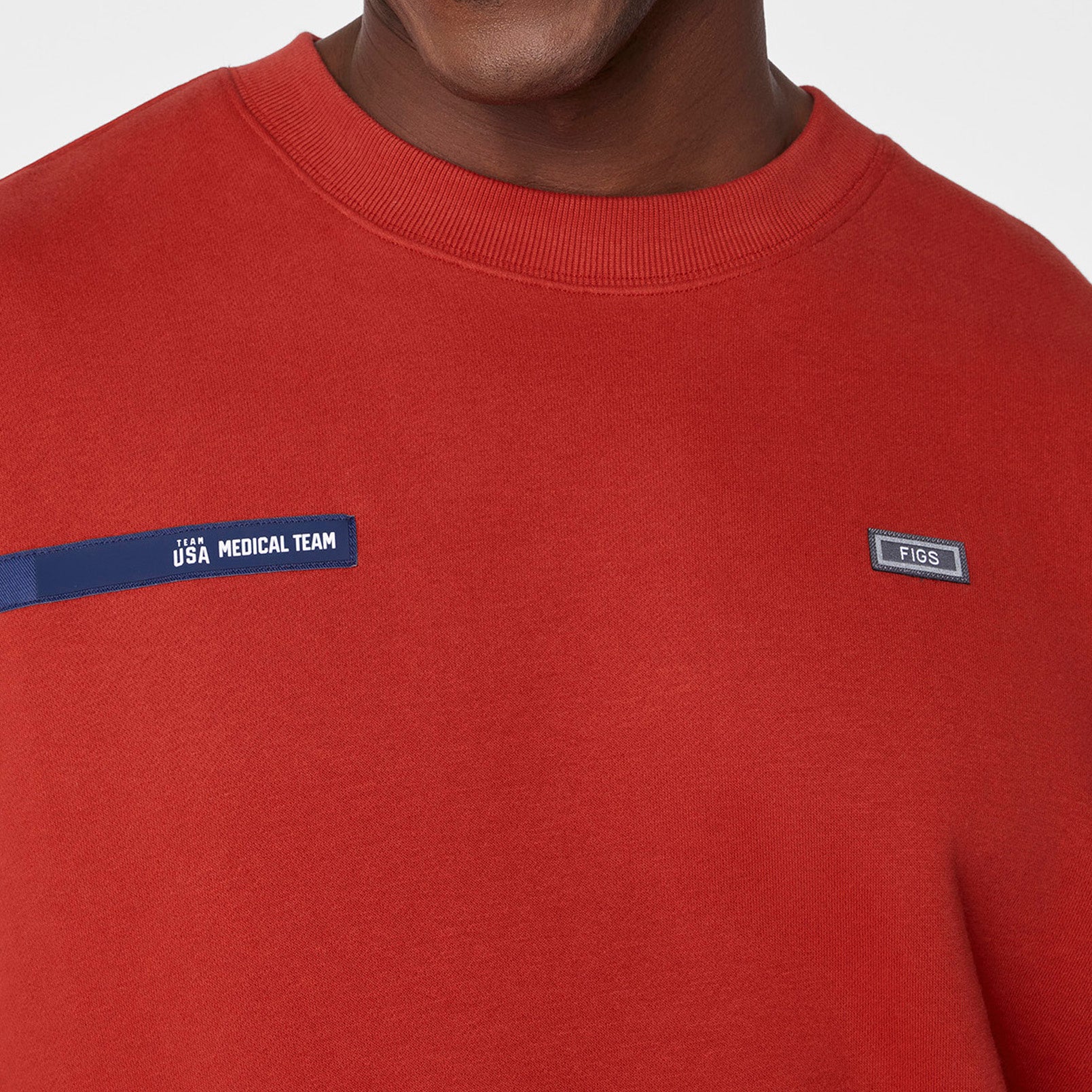 men's Team USA Red FIGS x Team USA Off-Shift - Crewneck Sweatshirt™ - Image 6