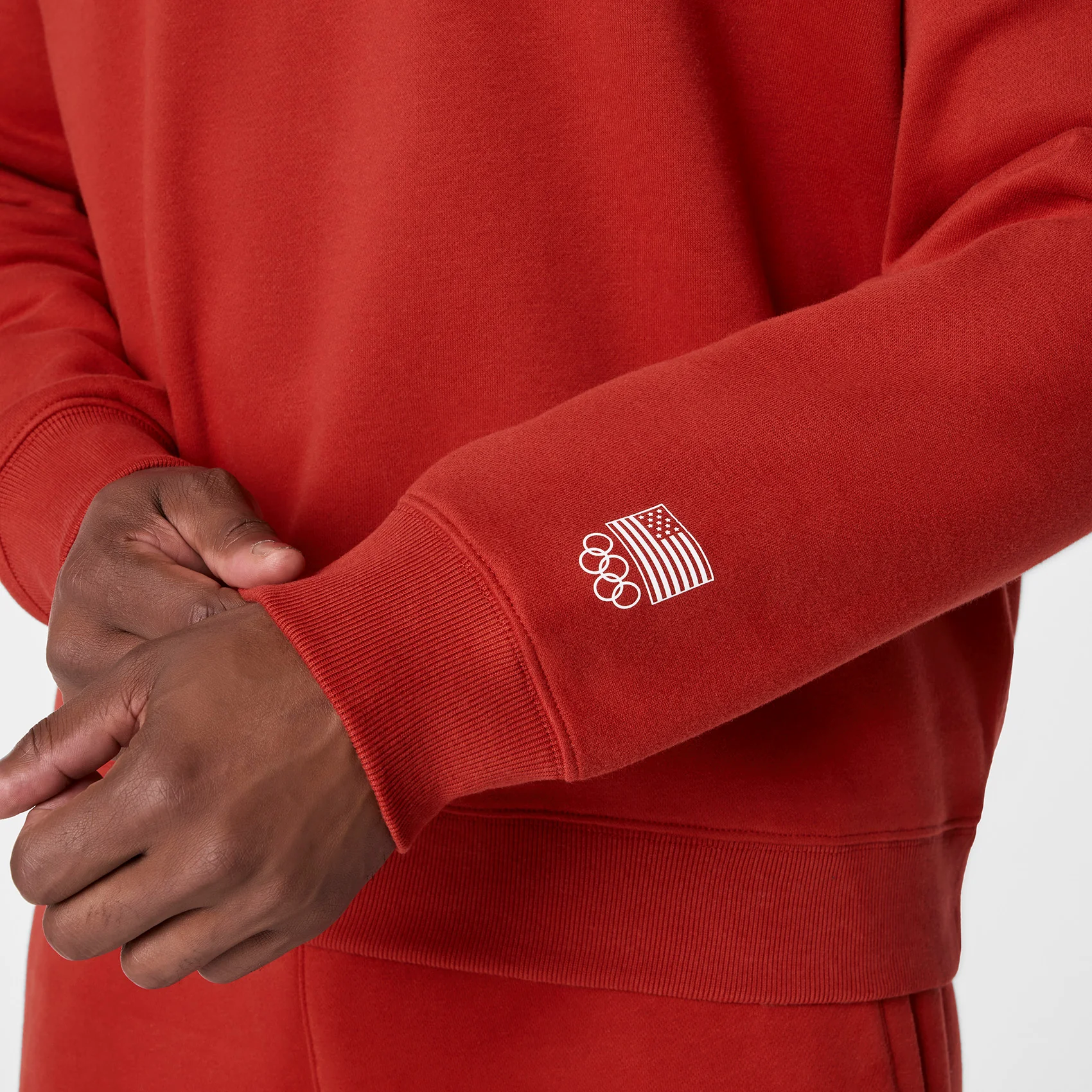 men's Team USA Red FIGS x Team USA Off-Shift - Crewneck Sweatshirt™ - Image 7