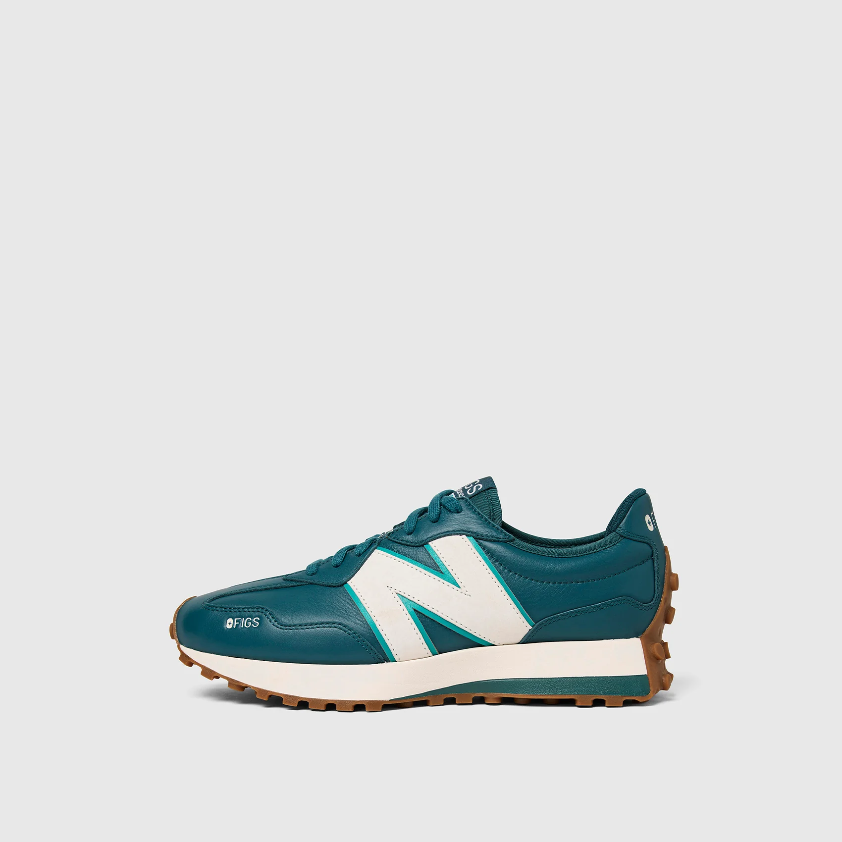 unisex Caribbean Blue FIGS | New Balance 327 - Image 3
