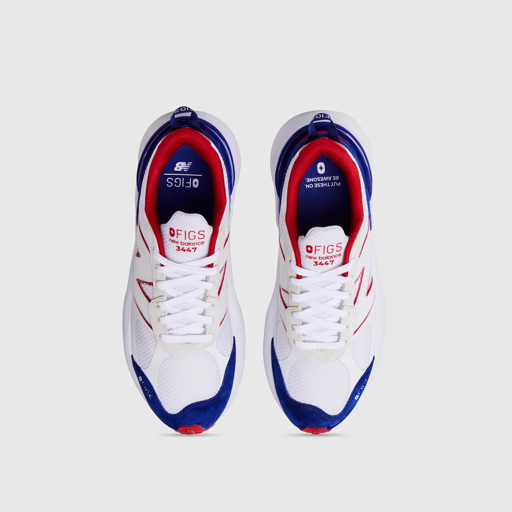 unisex White FIGS | New Balance 3447 - Image 2