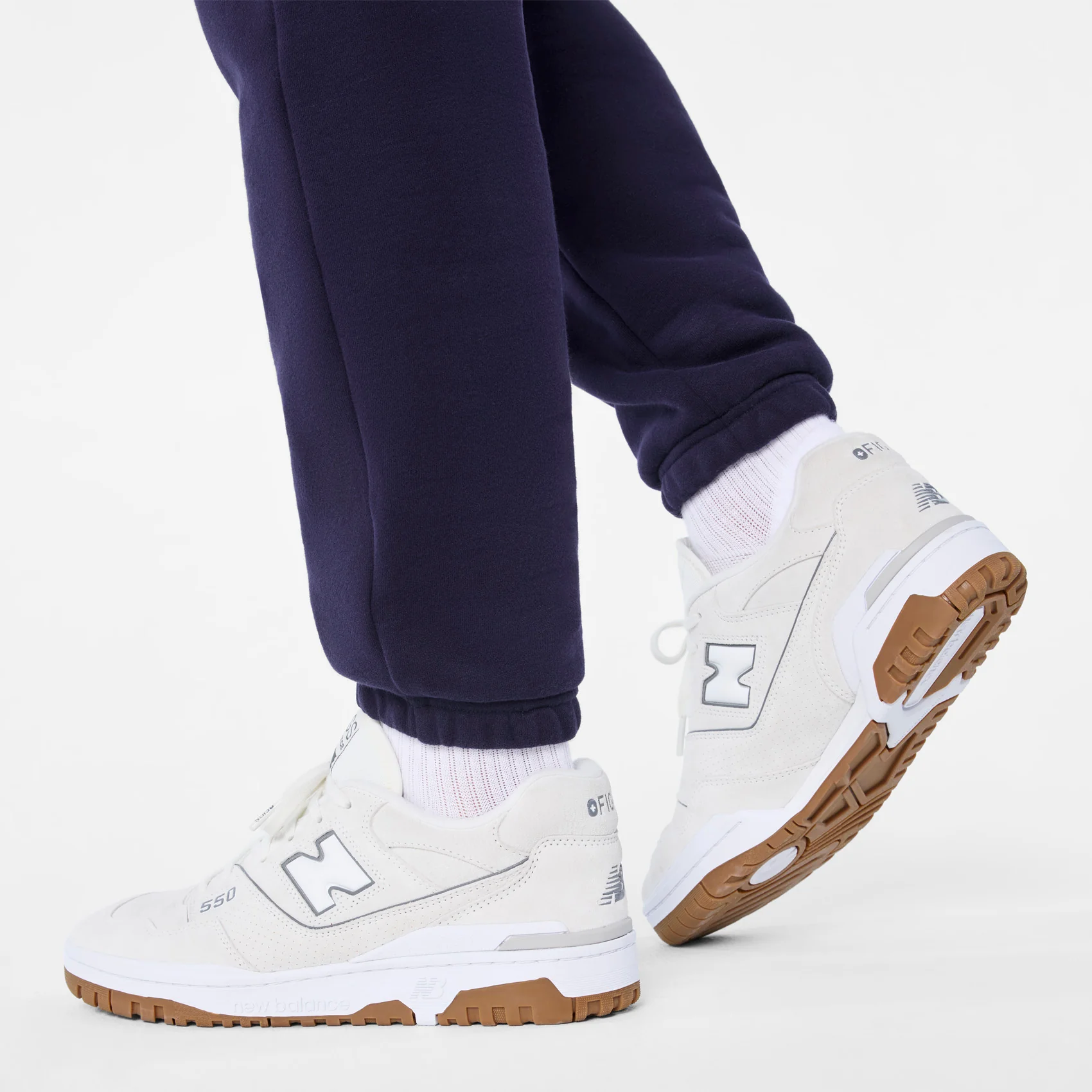 unisex Cream/Optic White FIGS | New Balance 550 - Image 10