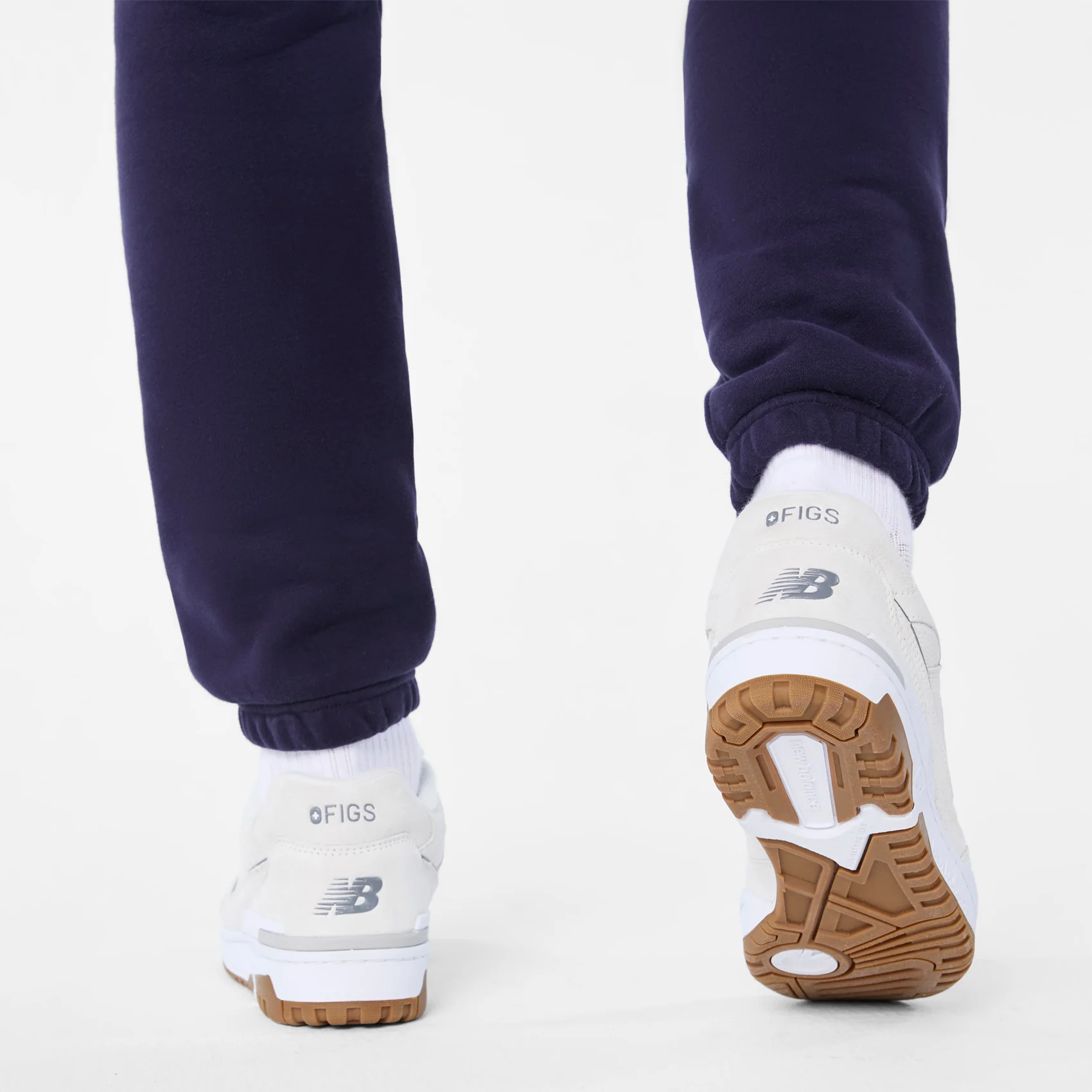 unisex Cream/Optic White FIGS | New Balance 550 - Image 11