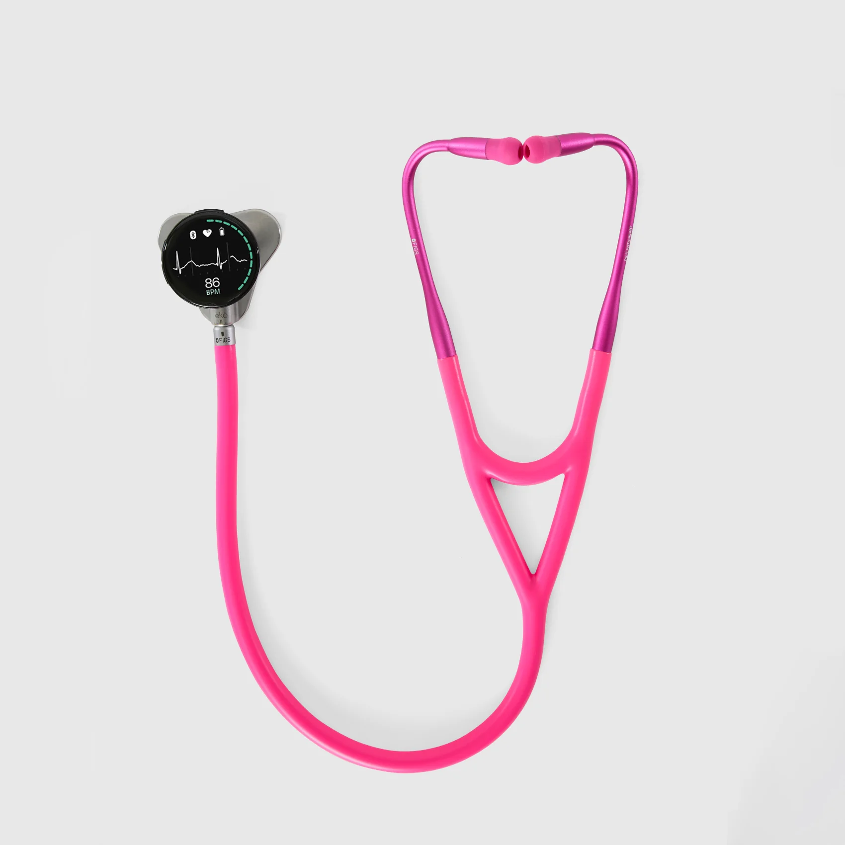 Rapid Response Pink FIGS | Eko CORE 500 Digital Stethoscope™ - Earpiece - Image 2