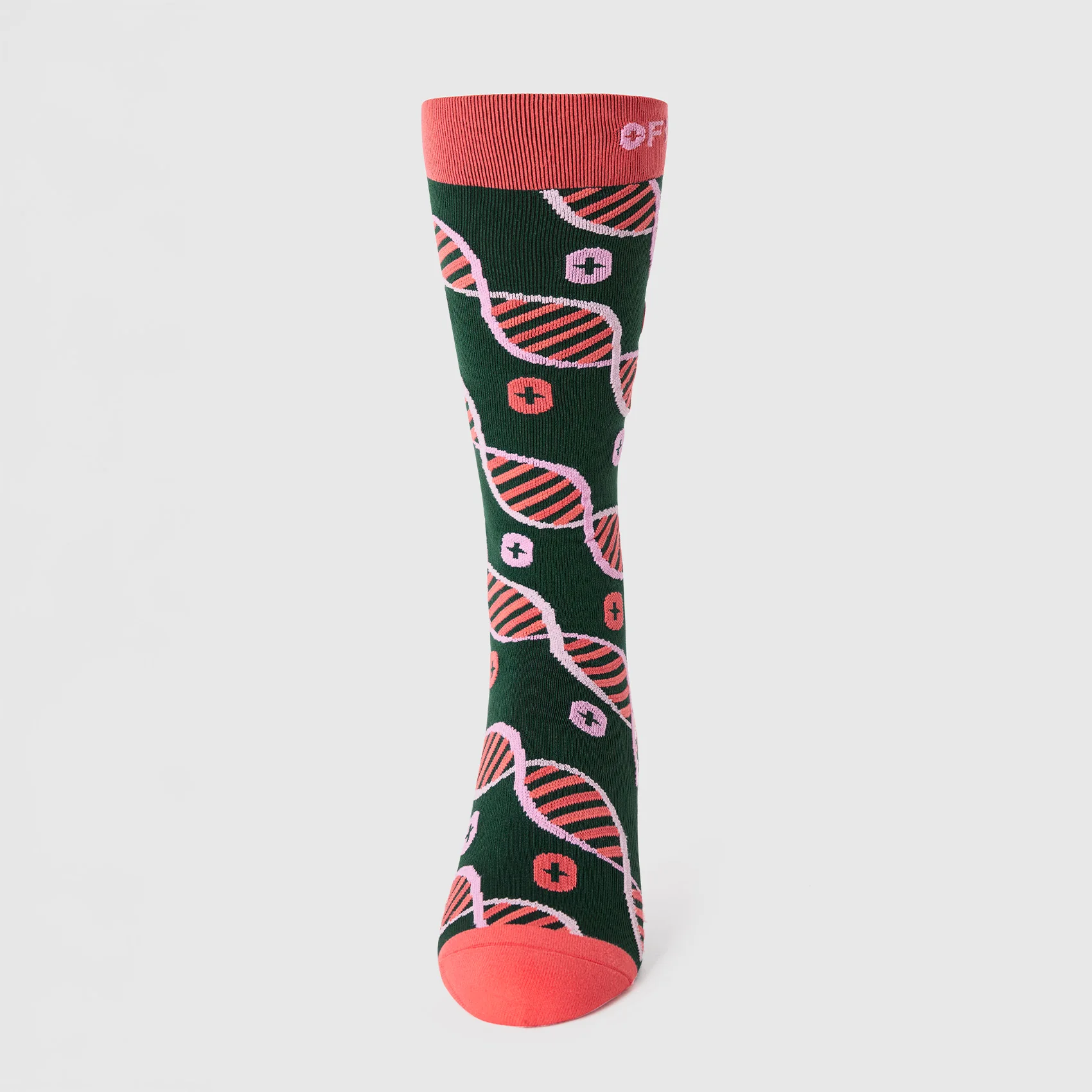 unisex Forest Green DNA Strand - Compression Socks - Image 3