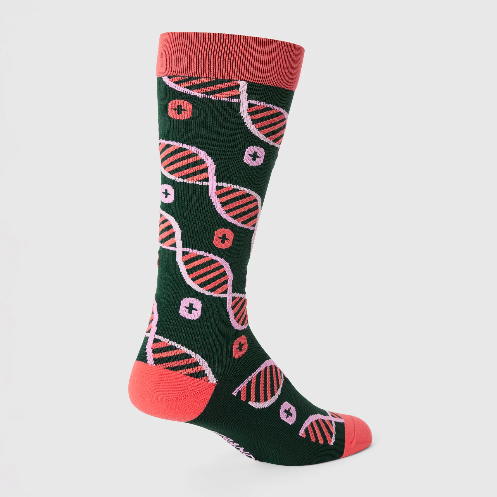 unisex Forest Green DNA Strand - Compression Socks - Image 4