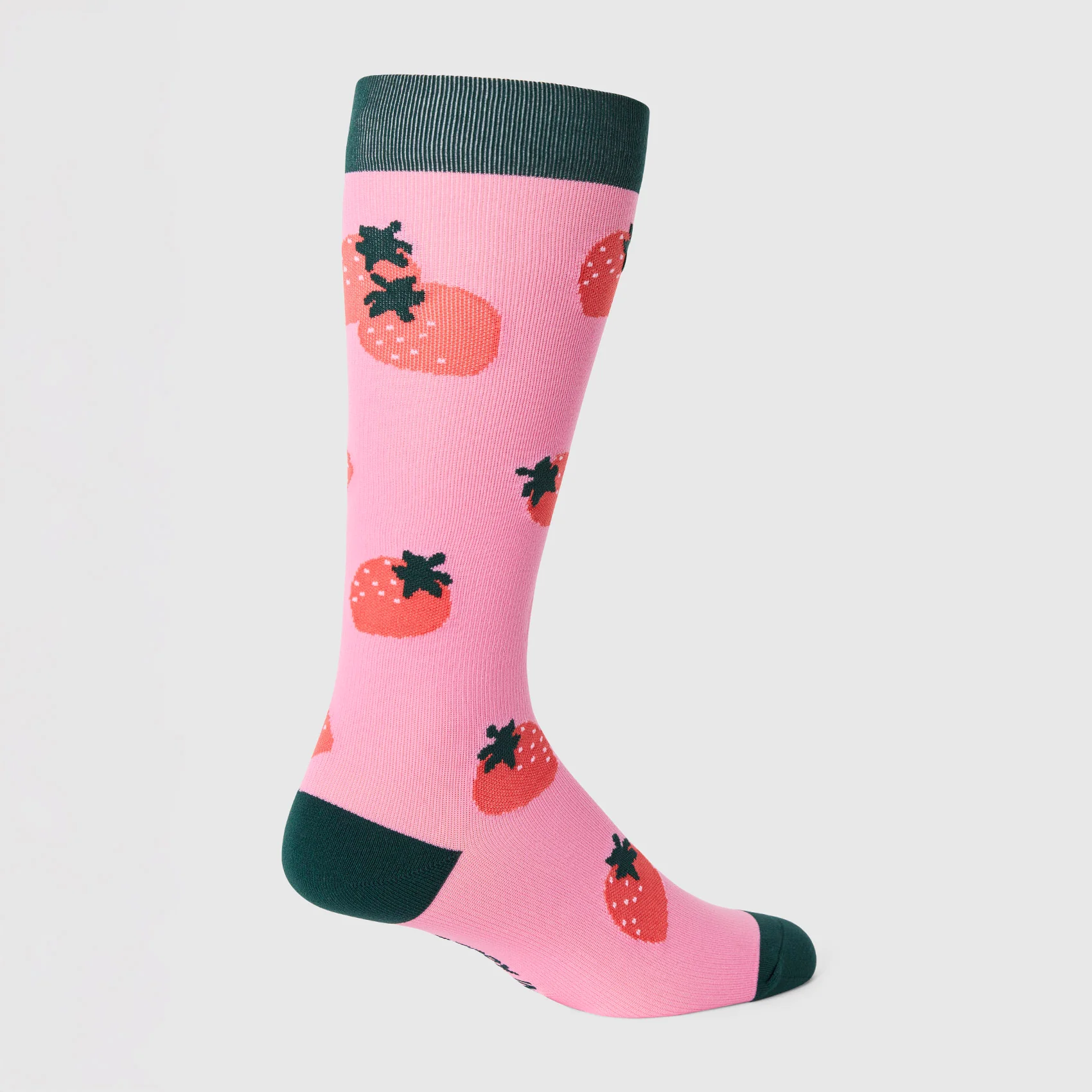 unisex Sunrise Pink Strawberry - Compression Socks - Image 4