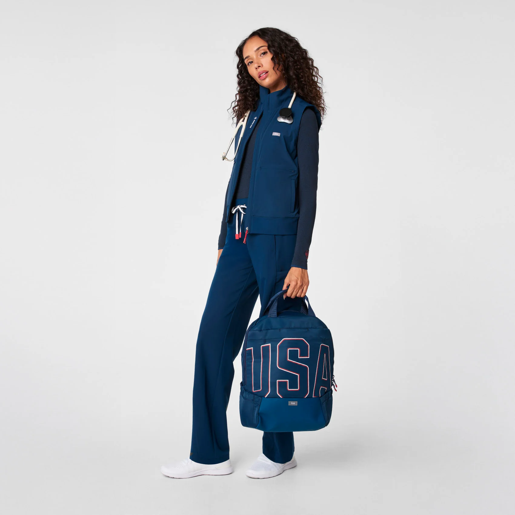 unisex Team USA Blue FIGS x Team USA - Backpack - Image 3