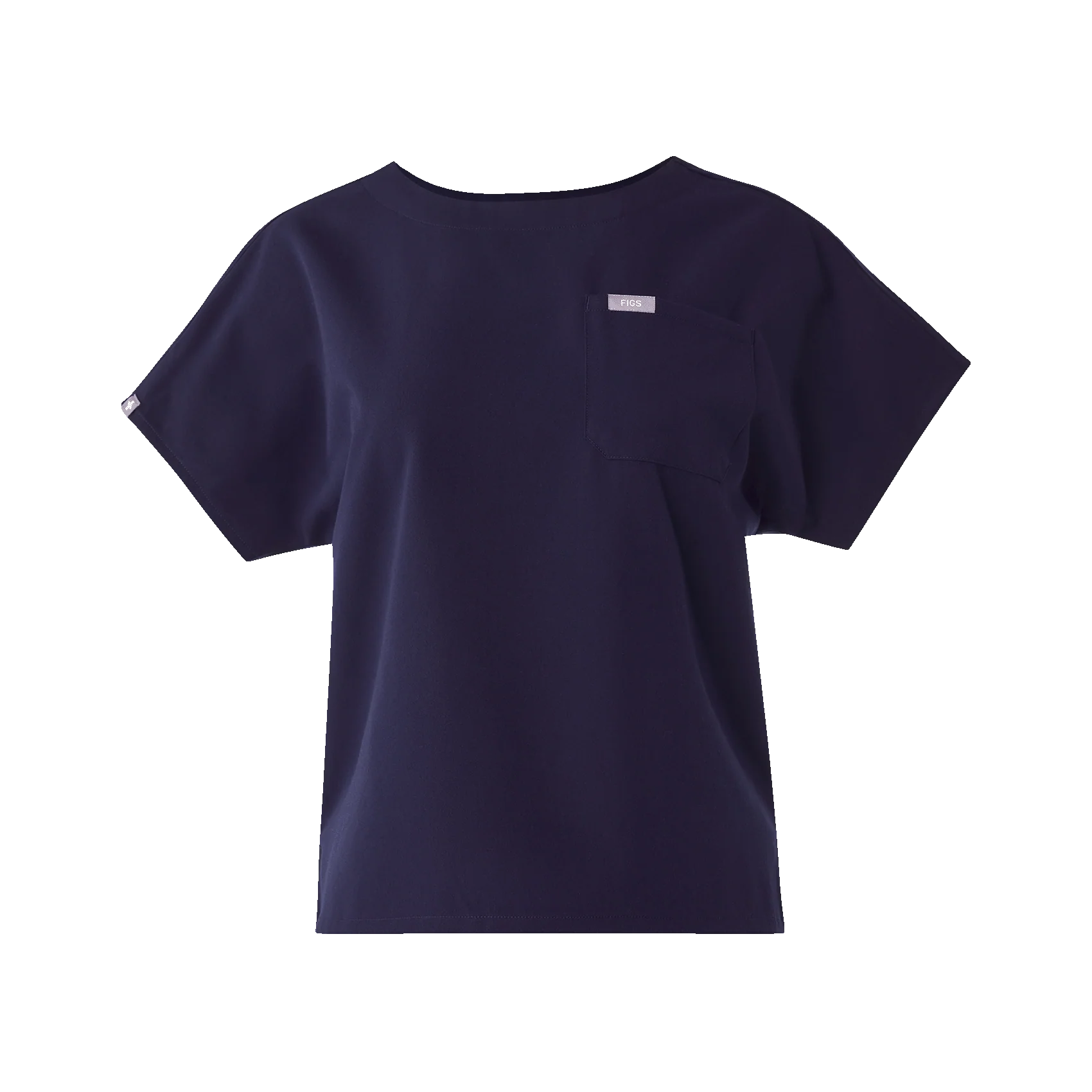 women's Navy Arua Relaxed - Scrub Top - Image 7