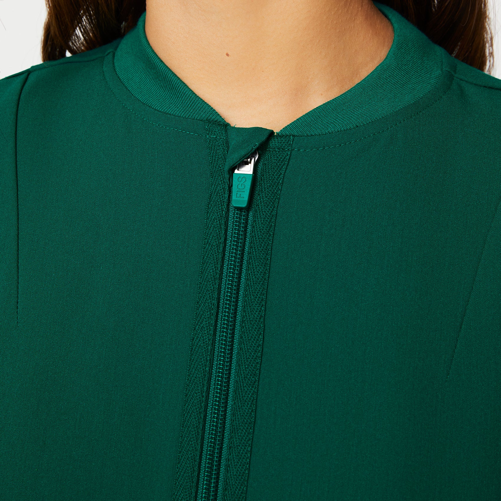 women's Hunter Green Bellery - Scrub Jacket - Image 8