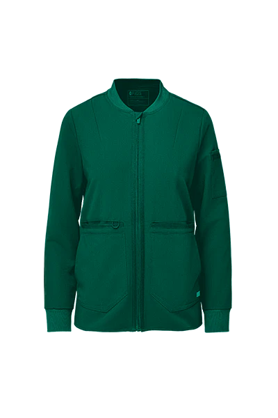 women's Hunter Green Bellery - Scrub Jacket - Image 9