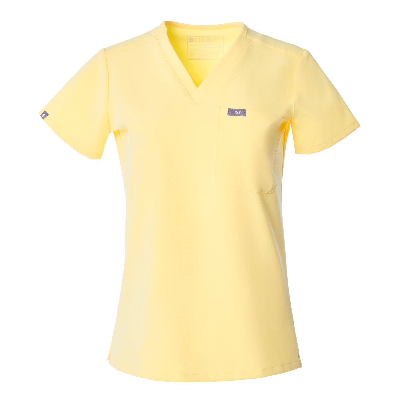 women's Butter Yellow Catarina Petite - One-Pocket Scrub Top™ - Image 11