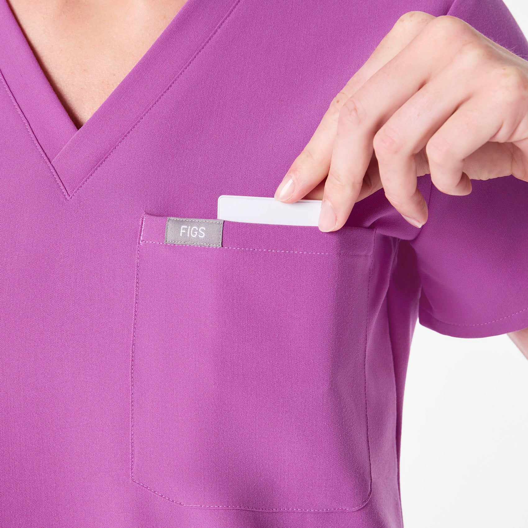 women's Ultraberry Catarina Petite - One-Pocket Scrub Top™ - Image 6