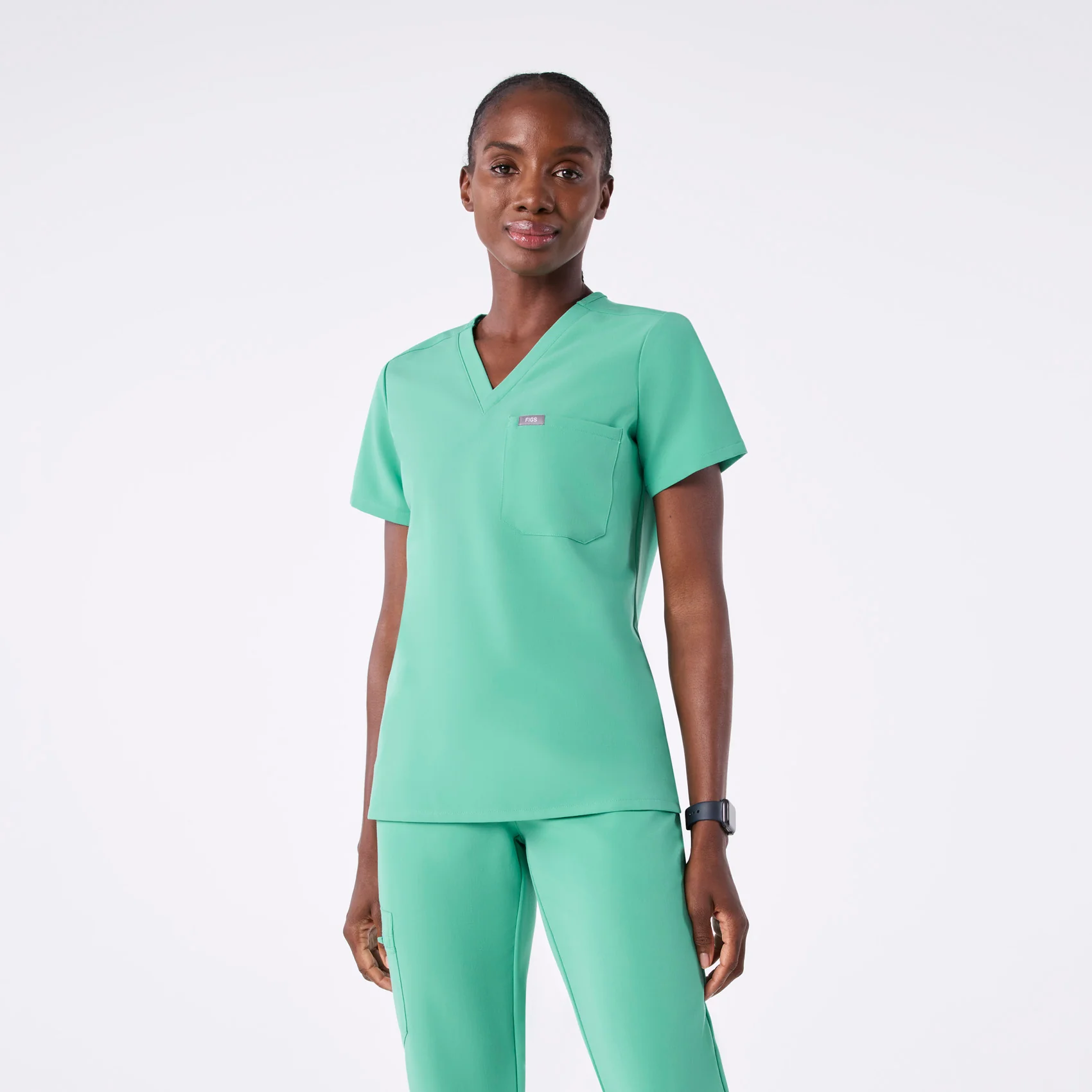 women's Surgical Green Catarina Petite - One-Pocket Scrub Top™