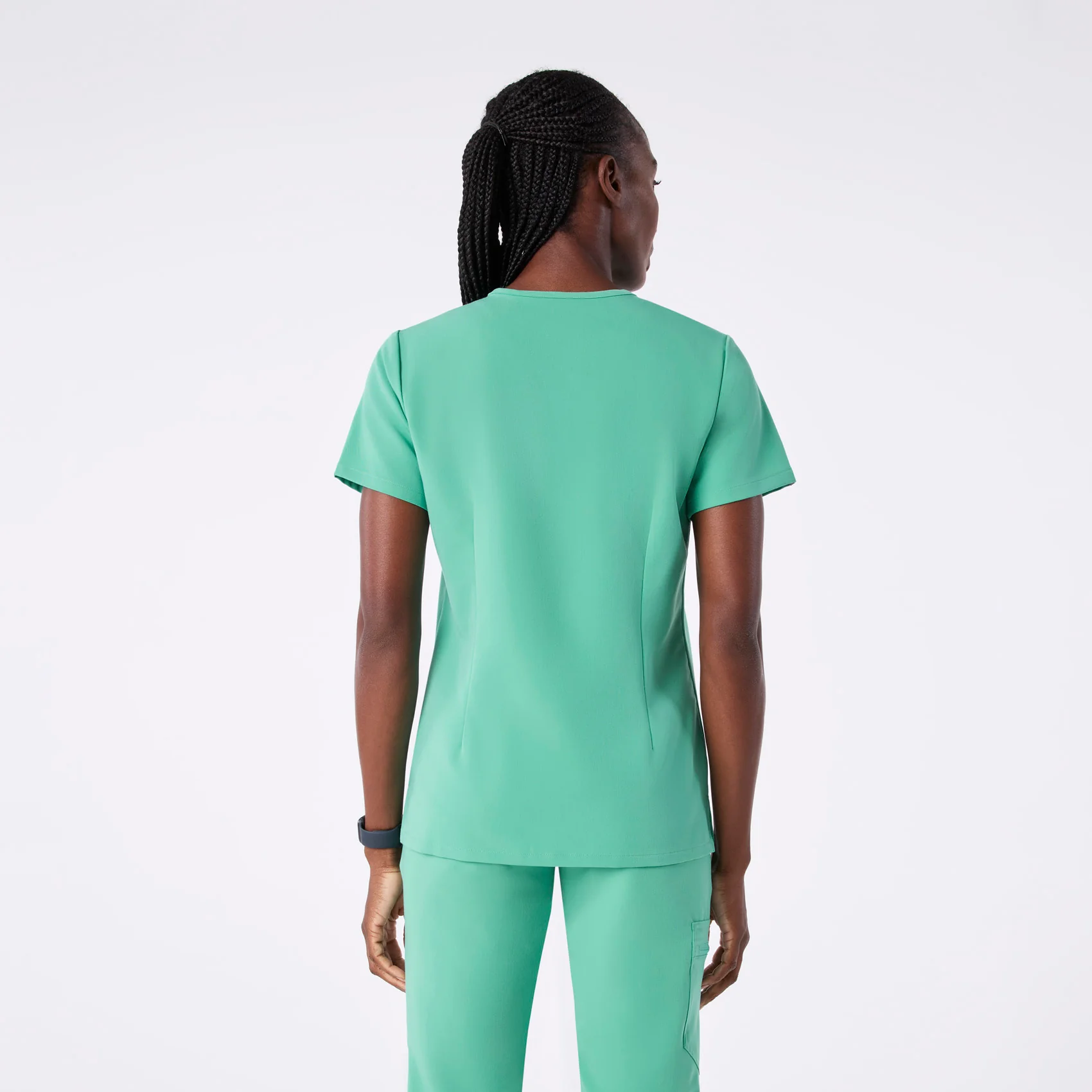 women's Surgical Green Catarina Petite - One-Pocket Scrub Top™ - Image 4