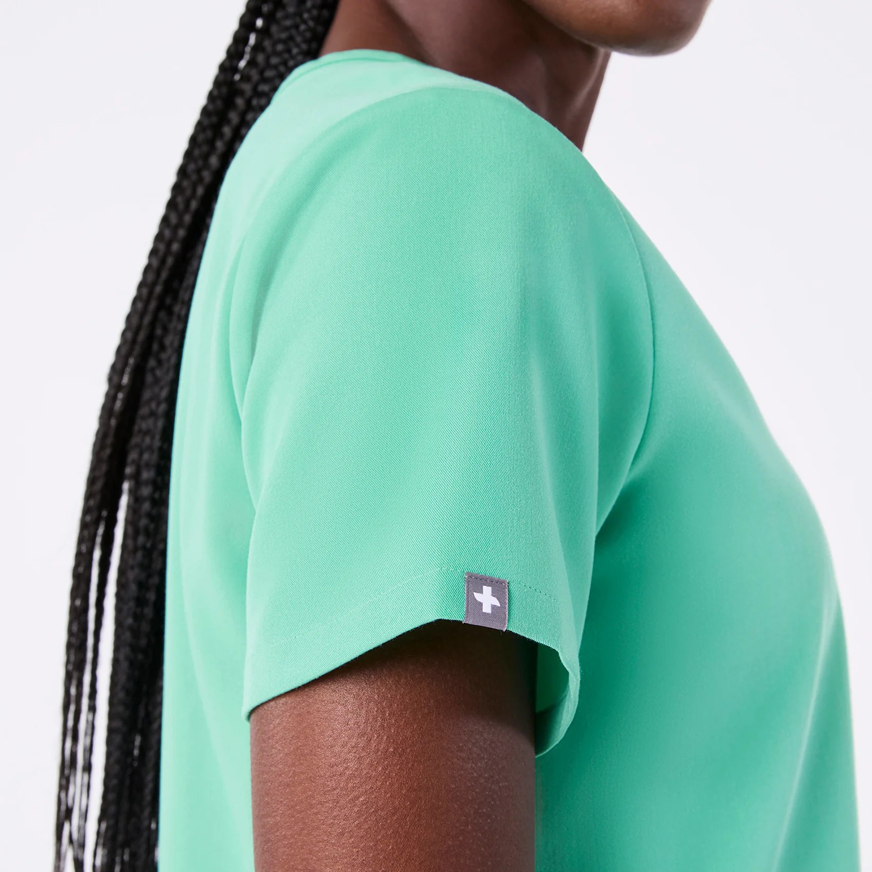 women's Surgical Green Catarina Petite - One-Pocket Scrub Top™ - Image 7
