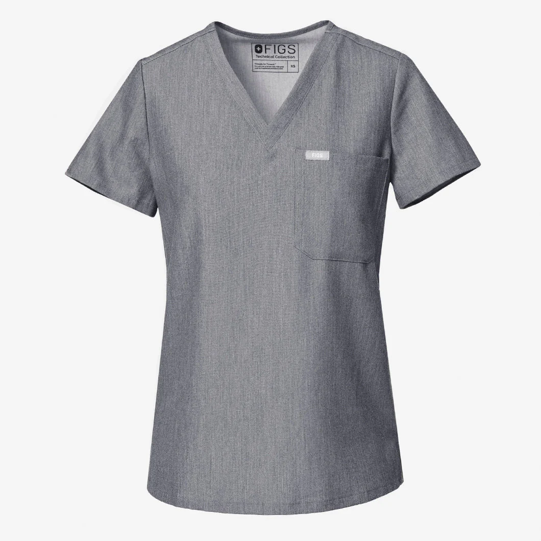 women's Surgical Green Catarina Petite - One-Pocket Scrub Top™ - Image 9