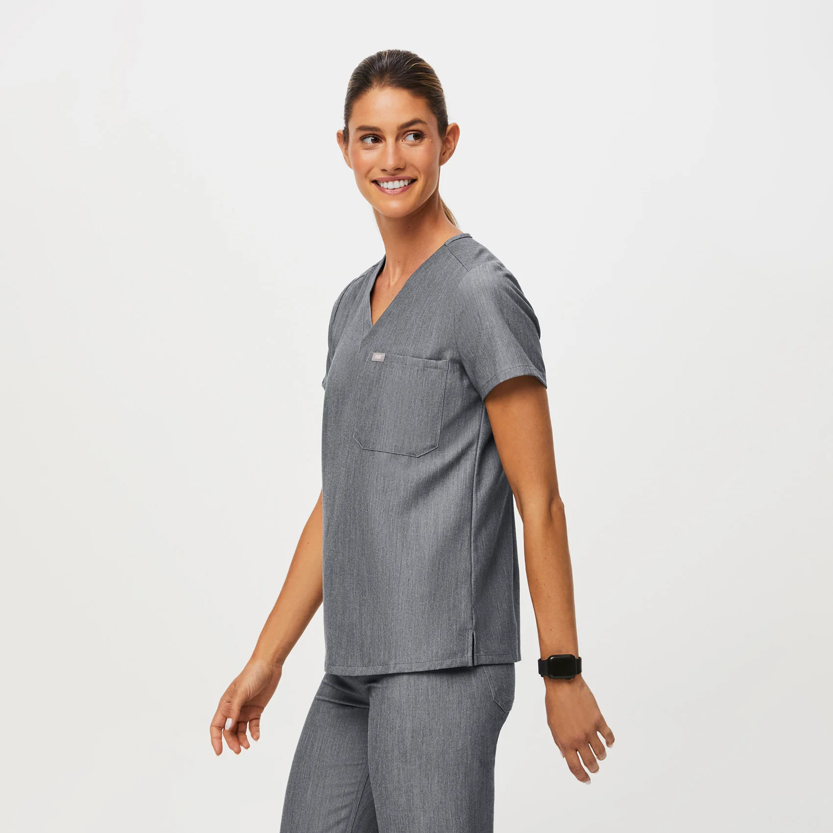 women's Graphite Catarina™ - Petite Scrub Top - Image 3