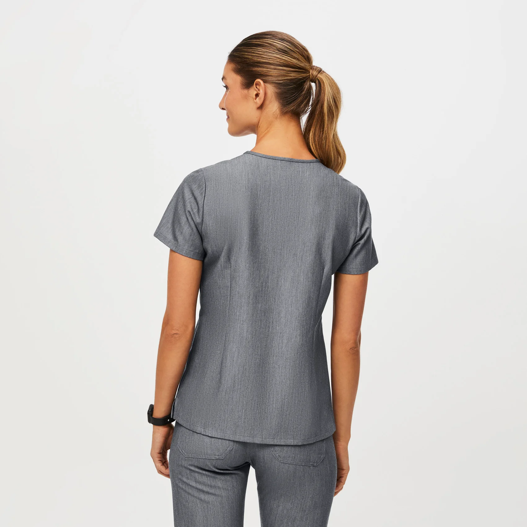 women's Graphite Catarina™ - Petite Scrub Top - Image 4