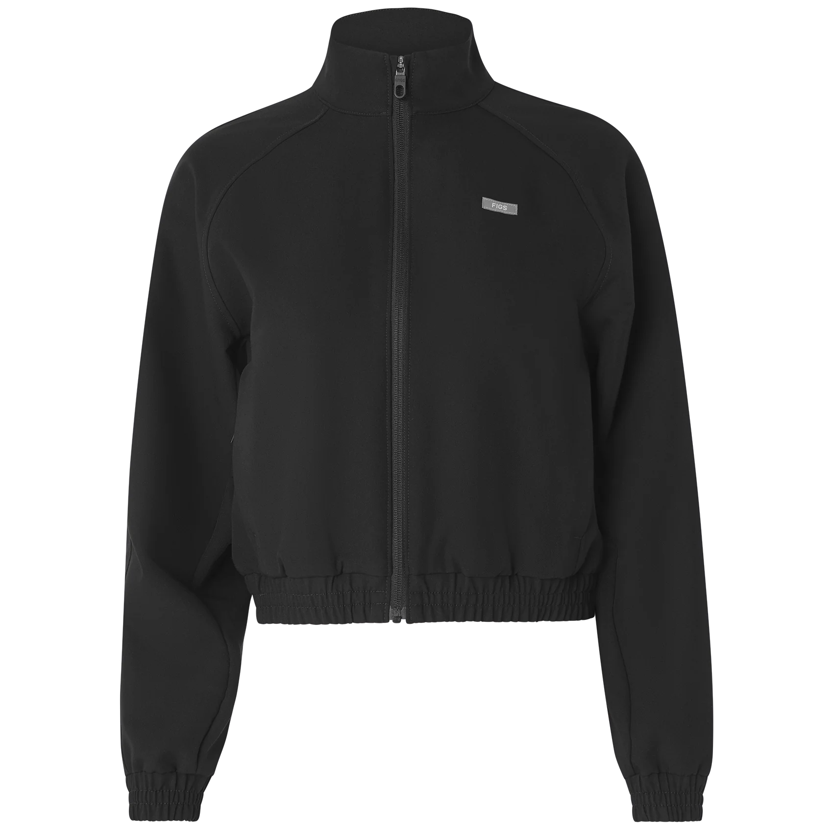 women's Black Cropped Sydney - Scrub Jacket - Image 11