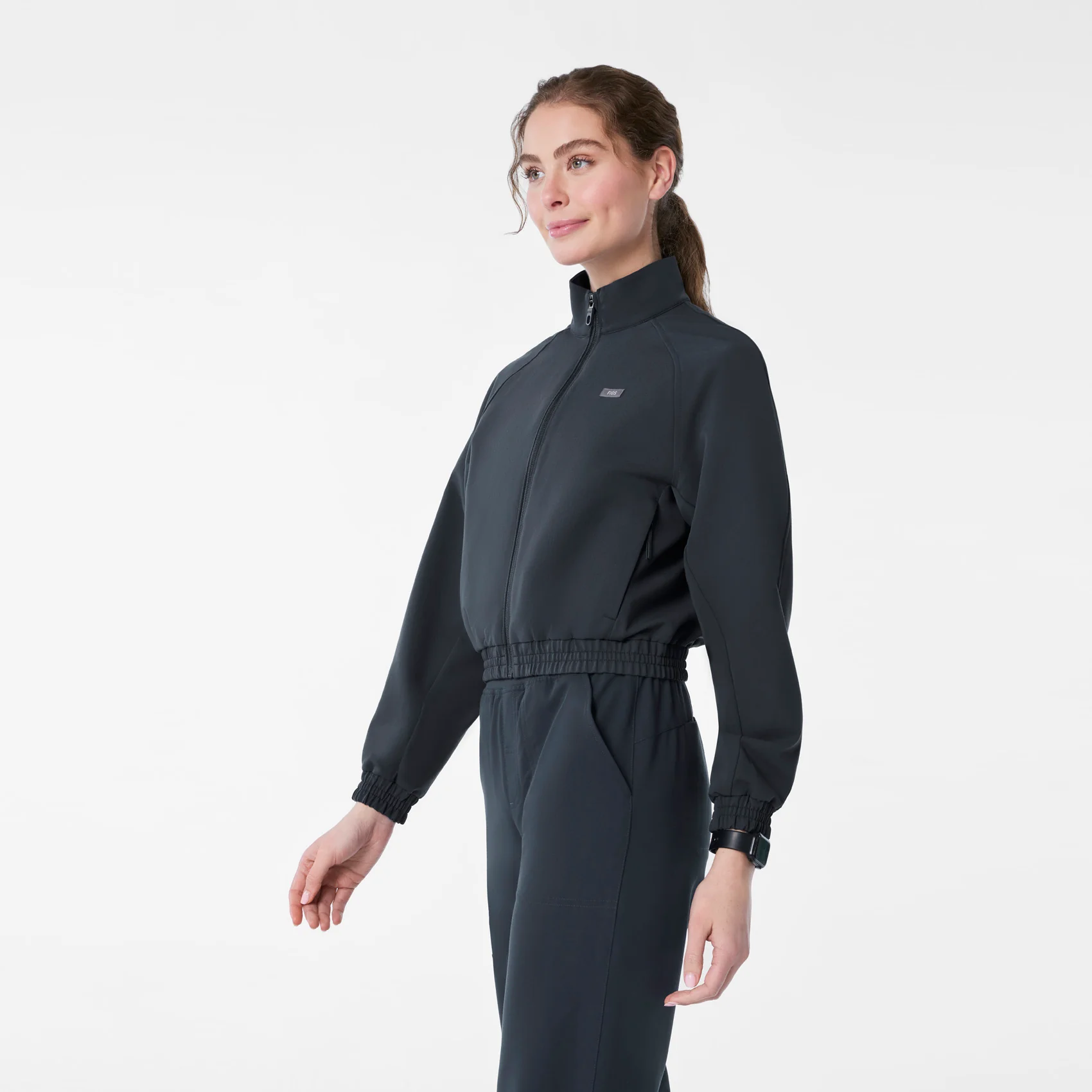 women's Dark Harbor Cropped Sydney - Scrub Jacket - Image 3