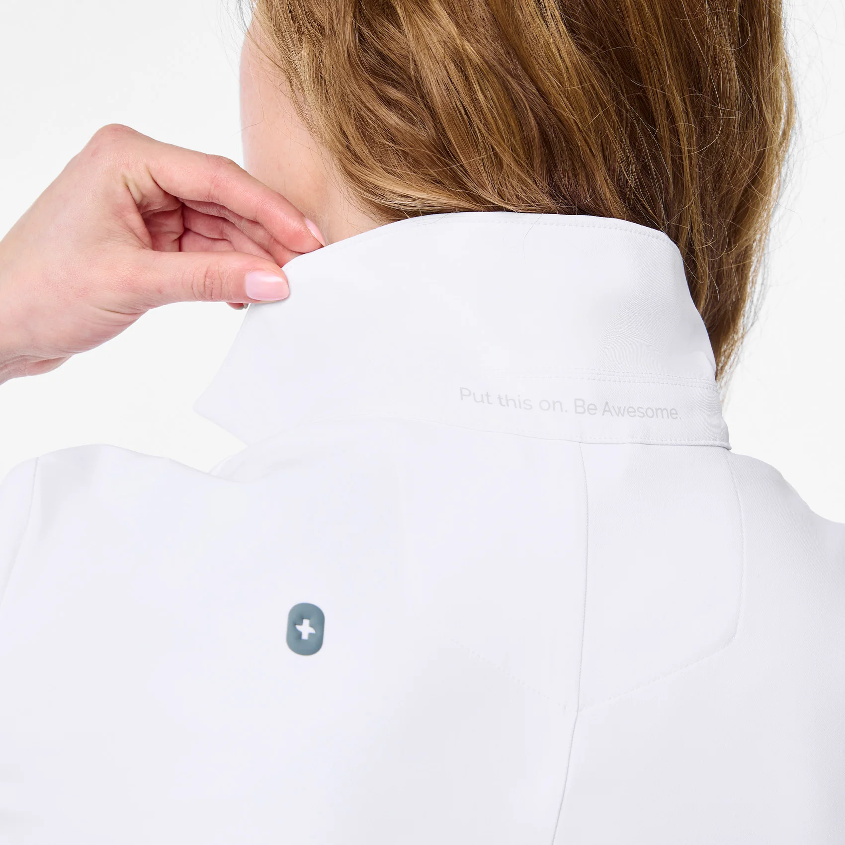 women's White Bellevue - Slim Long Lab Coat - Image 7