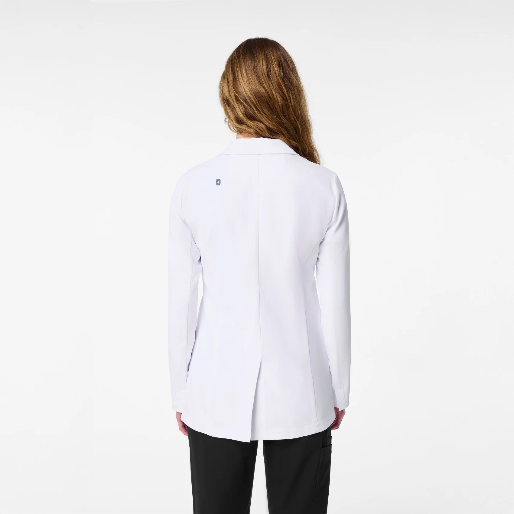 women's White Bellevue - Slim Short Lab Coat - Image 4