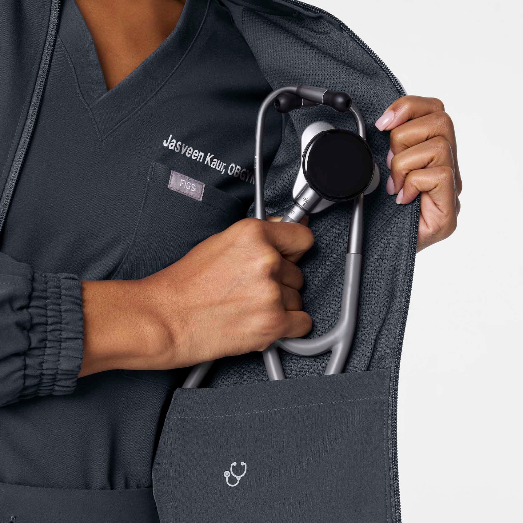women's Dark Harbor Sydney - Scrub Jacket - Image 9
