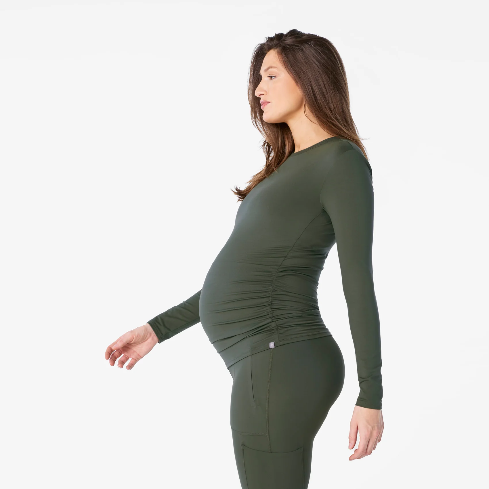 women's Moss Maternity - Longsleeve Underscrub - Image 3