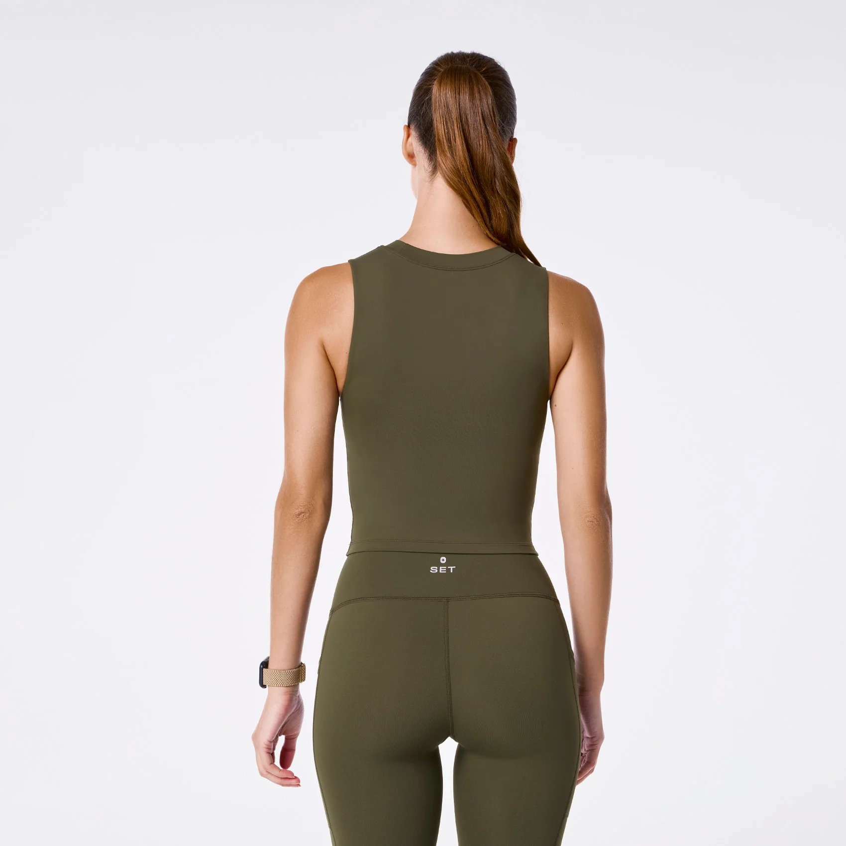 women's Spruce FIGS | SET ACTIVE Breathe Lean Bra® - Image 4