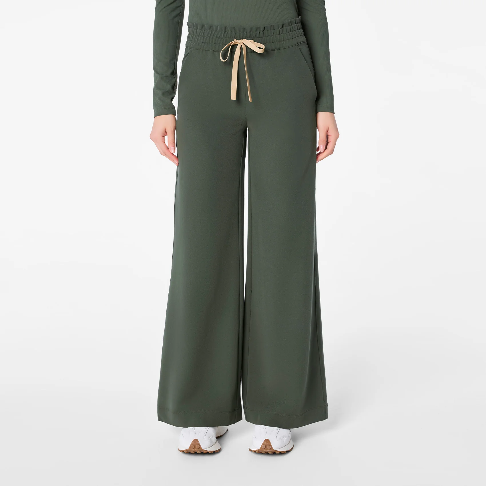 women's Moss High Waisted Allison Ultra Wide Leg - Tall Scrub Pant