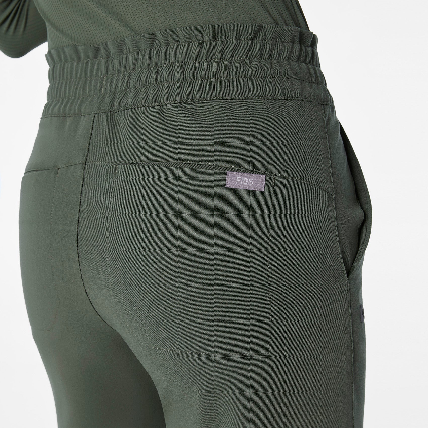 women's Moss High Waisted Allison Ultra Wide Leg - Tall Scrub Pant - Image 7