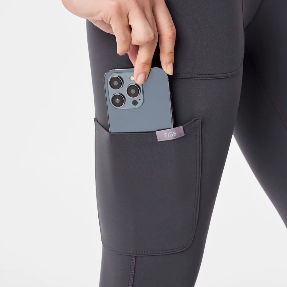 women's Charcoal High Waisted Ashland - Skinny ScrubLegging™ - Image 6