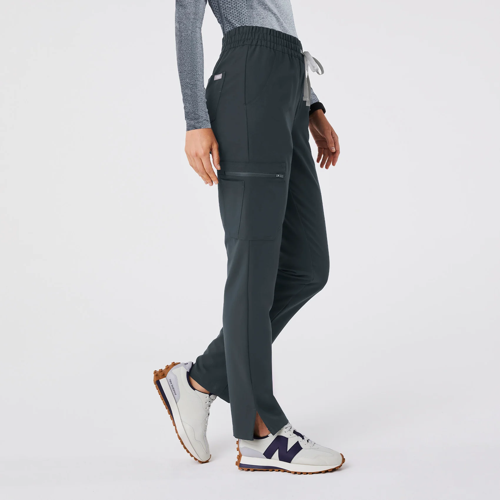 women's Dark Harbor High Waisted Dowa - Petite Scrub Pants - Image 3