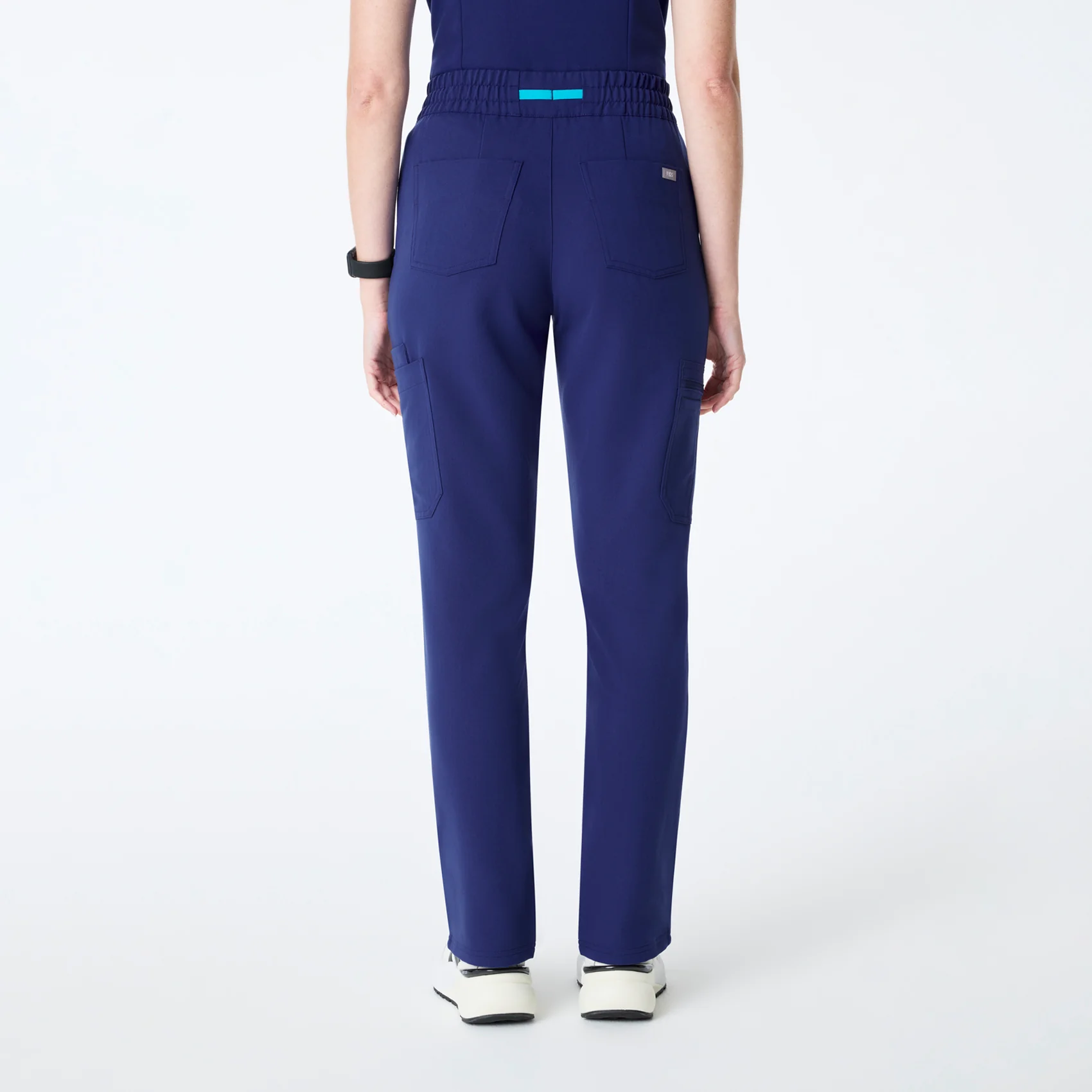 women's Sapphire High Waisted Dowa - Petite Scrub Pants - Image 4