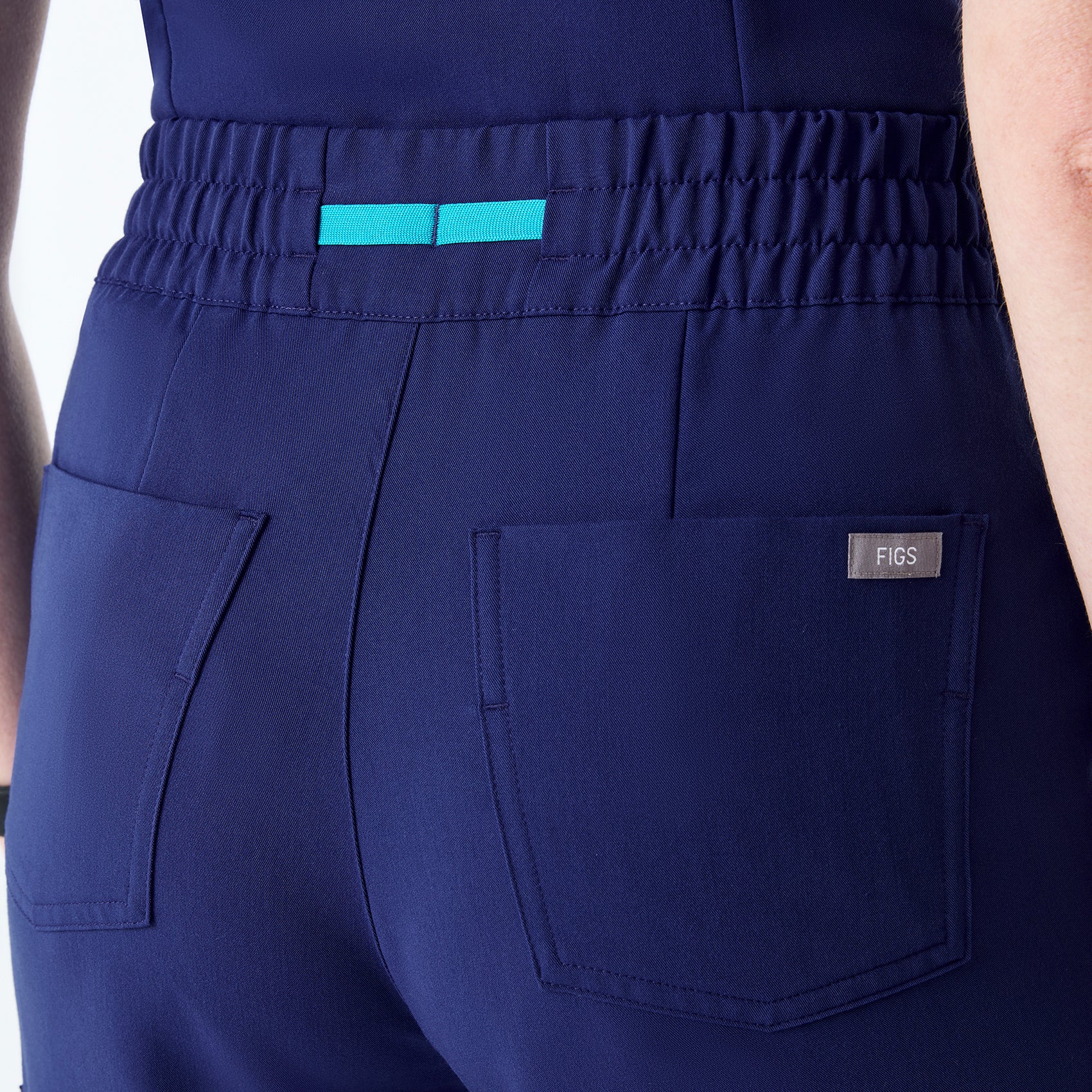 women's Sapphire High Waisted Dowa - Petite Scrub Pants - Image 5