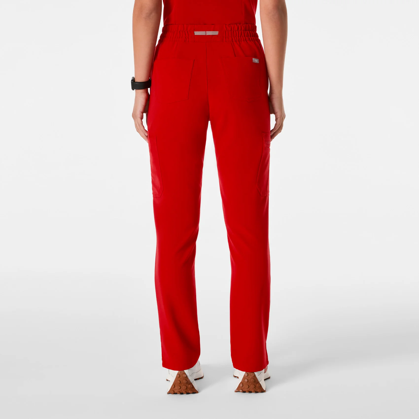 women's Winning Red High Waisted Dowa - Tall Scrub Pants - Image 4