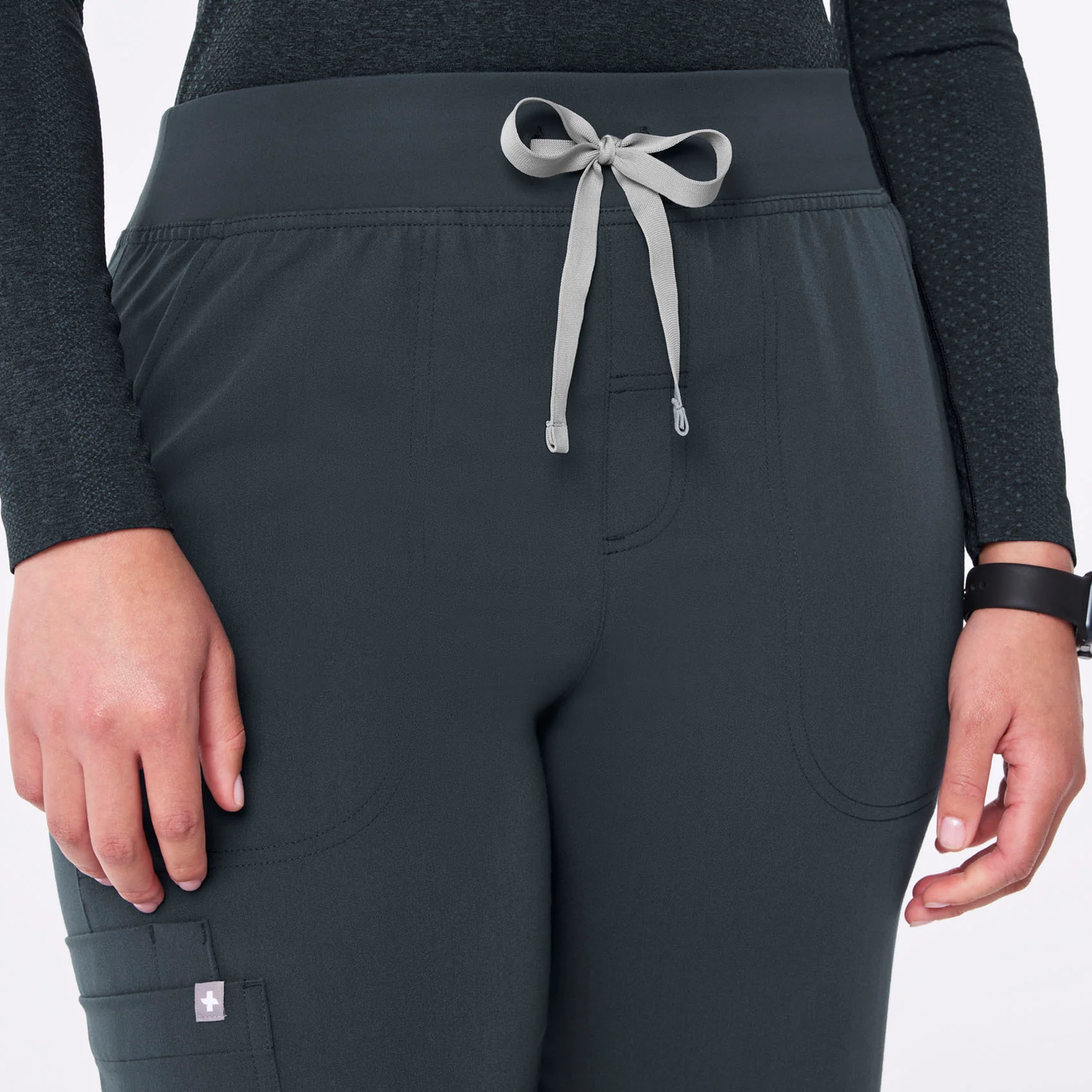 women's Dark Harbor High Waisted Isabel Wide Leg - Tall Scrub Pant - Image 5
