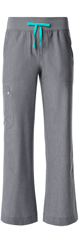 women's Graphite High Waisted Isabel Wide Leg - Tall Scrub Pant - Image 8