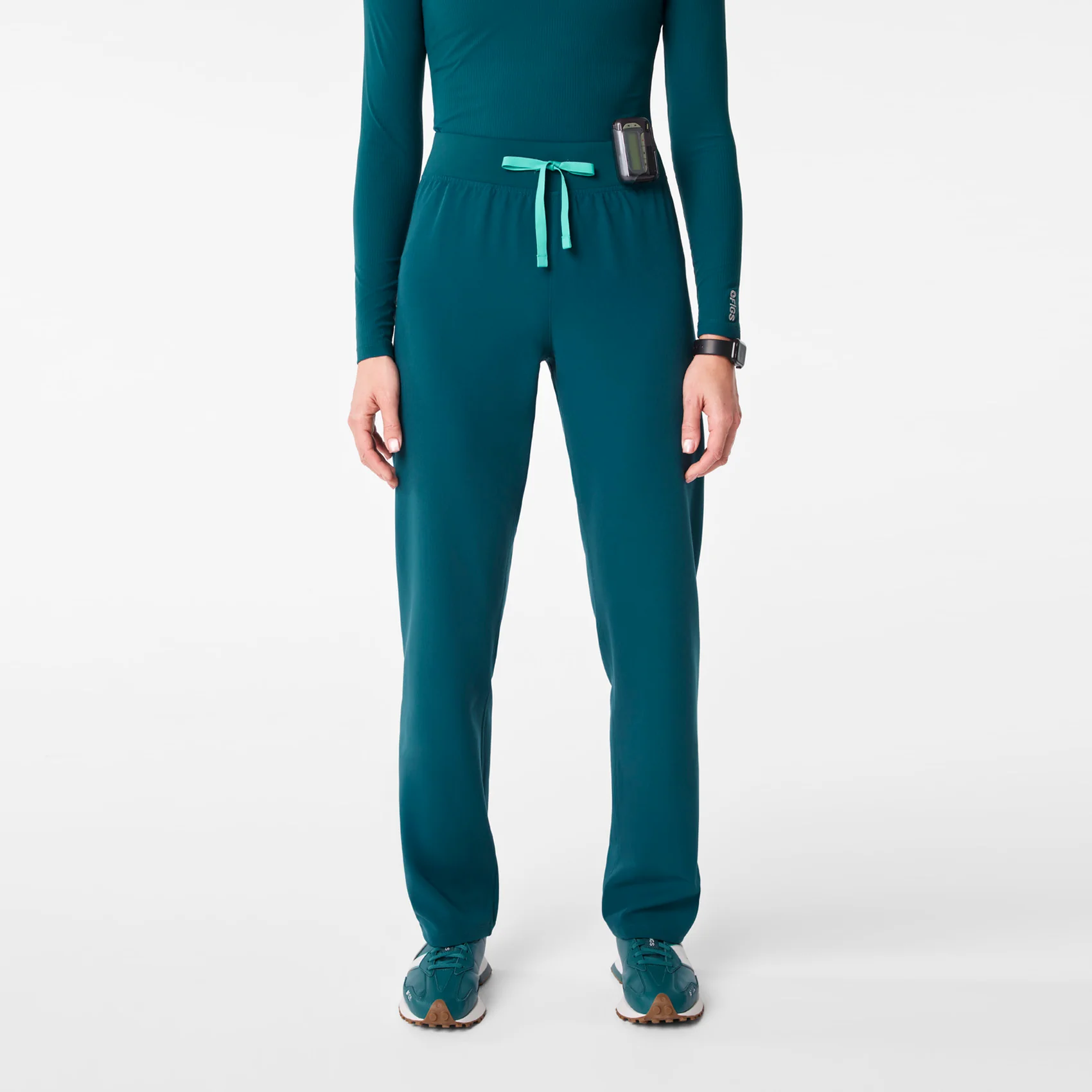 women's Caribbean Blue High Waisted Livingston - Basic Scrub Pant™