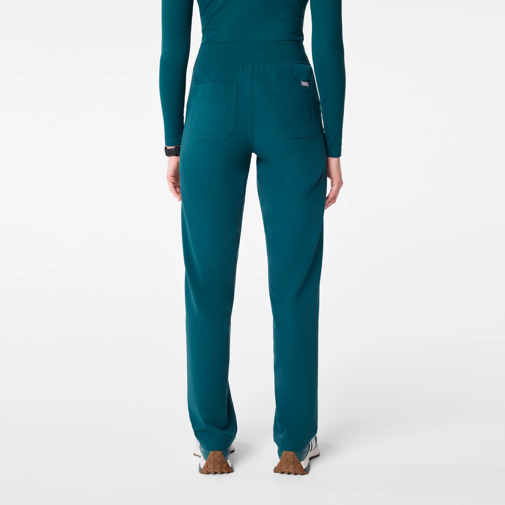 women's Caribbean Blue High Waisted Livingston - Basic Scrub Pant™ - Image 4