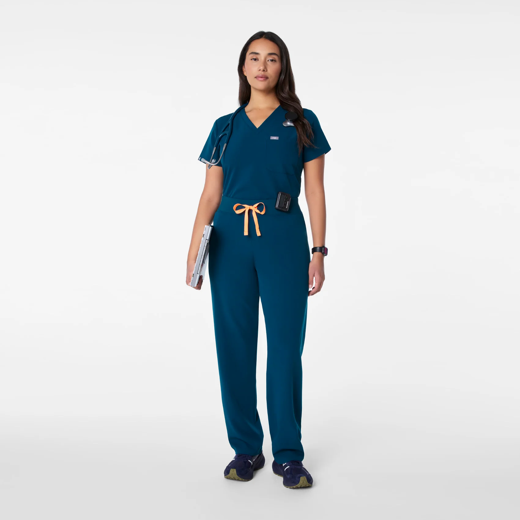women's Deep Reef High Waisted Livingston - Petite Basic Scrub Pant™ - Image 2