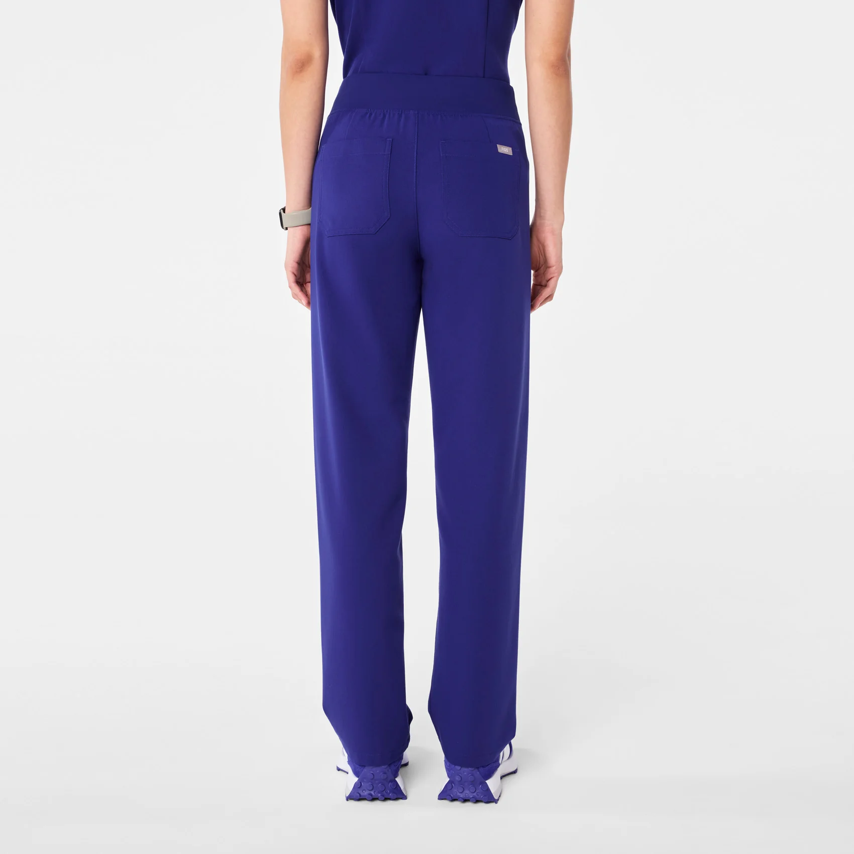 women's Deep Royal Blue High Waisted Livingston - Petite Basic Scrub Pant™ - Image 4
