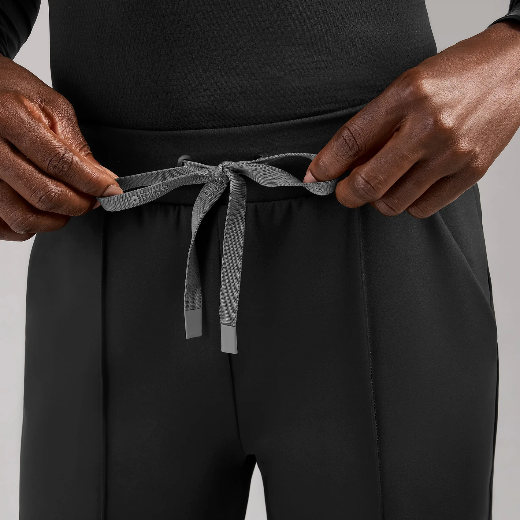 women's Black High Waisted Piedra FORMx™ Straight Leg - Scrub Pant - Image 5