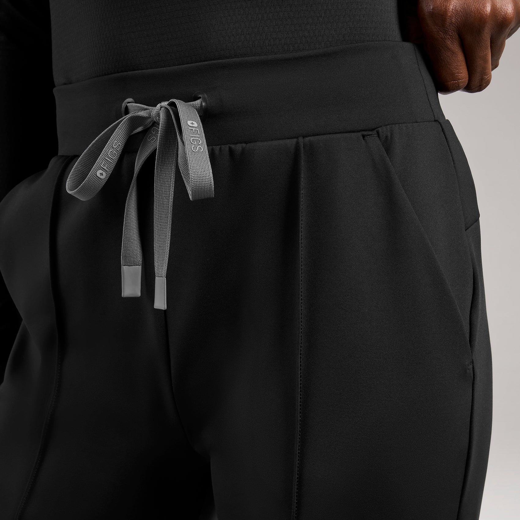 women's Black High Waisted Piedra FORMx™ Straight Leg - Scrub Pant - Image 8