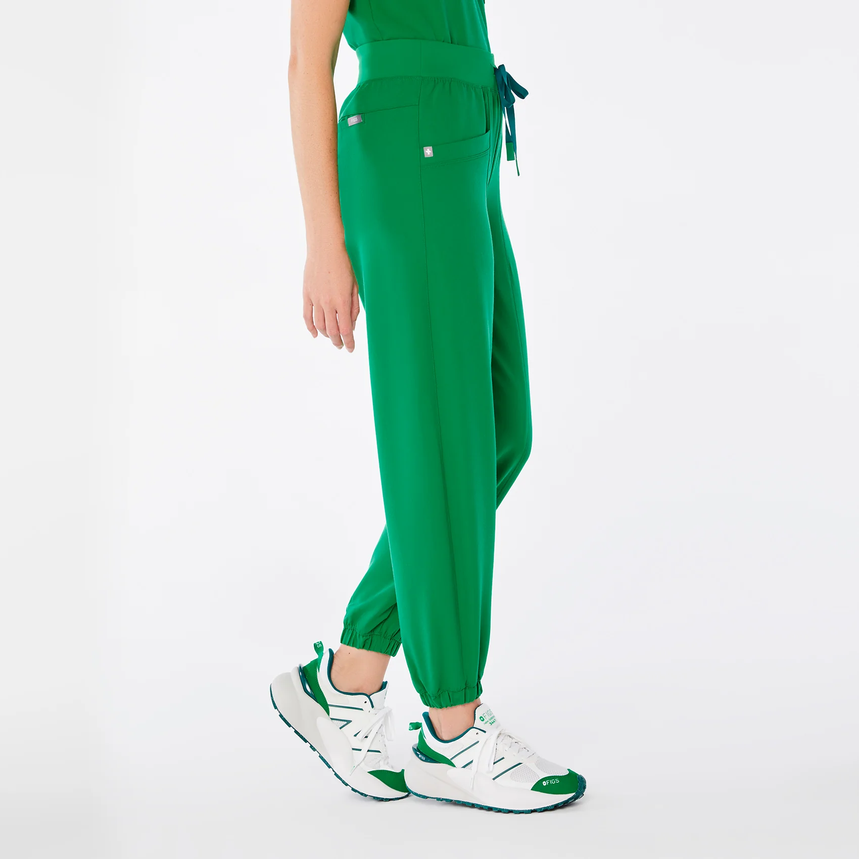 women's Evergreen High Waisted Rio Relaxed Jogger Petite Scrub Pants - Image 2