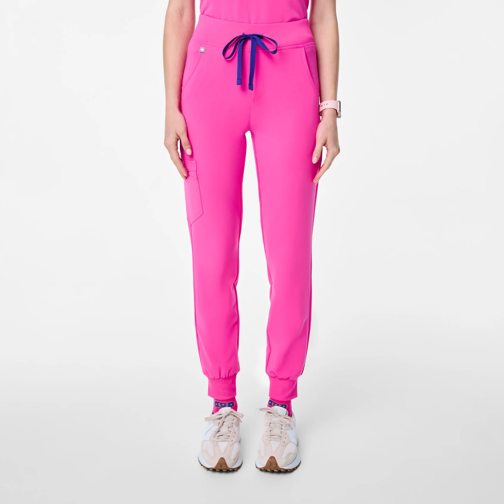 women's Rapid Response Pink High Waisted Zamora - Petite Jogger Scrub Pant™
