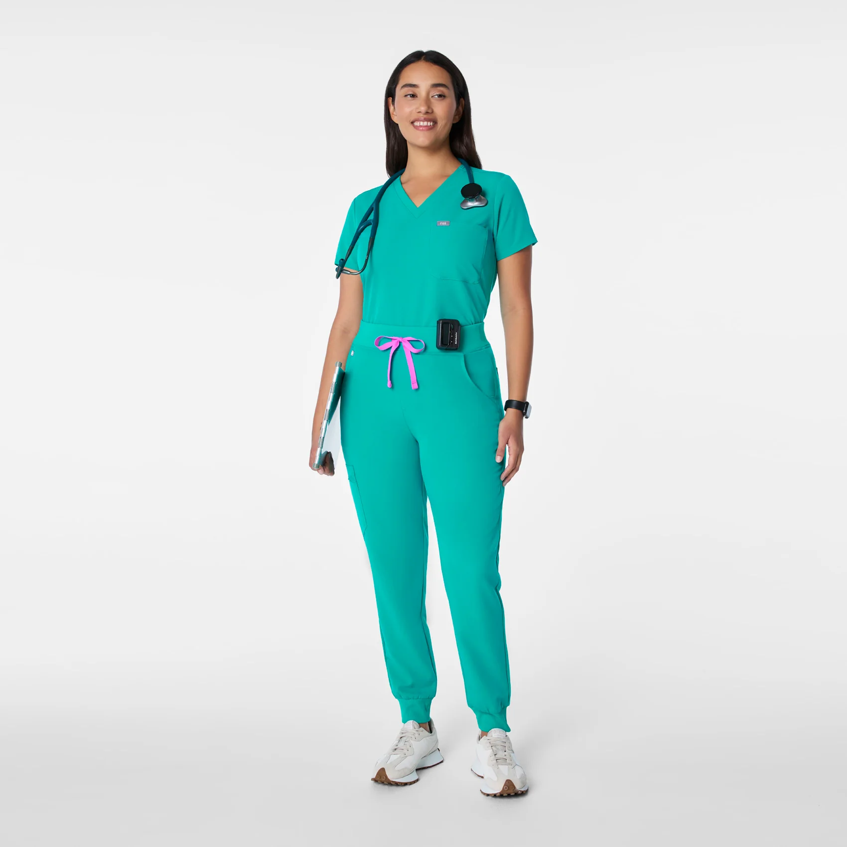 women's Lagoon High Waisted Zamora - Petite Jogger Scrub Pant™ - Image 2
