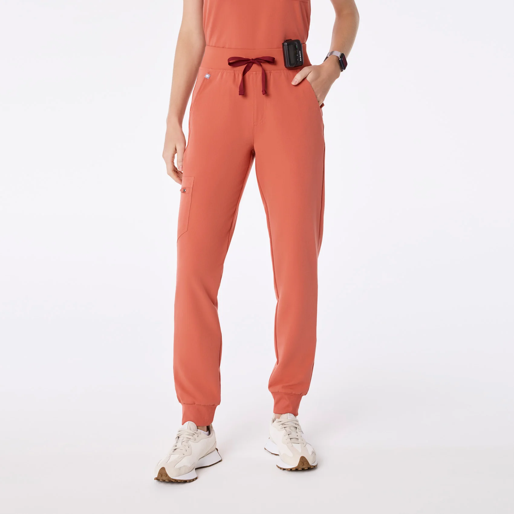 women's Spiced Cider High Waisted Zamora - Petite Jogger Scrub Pant™