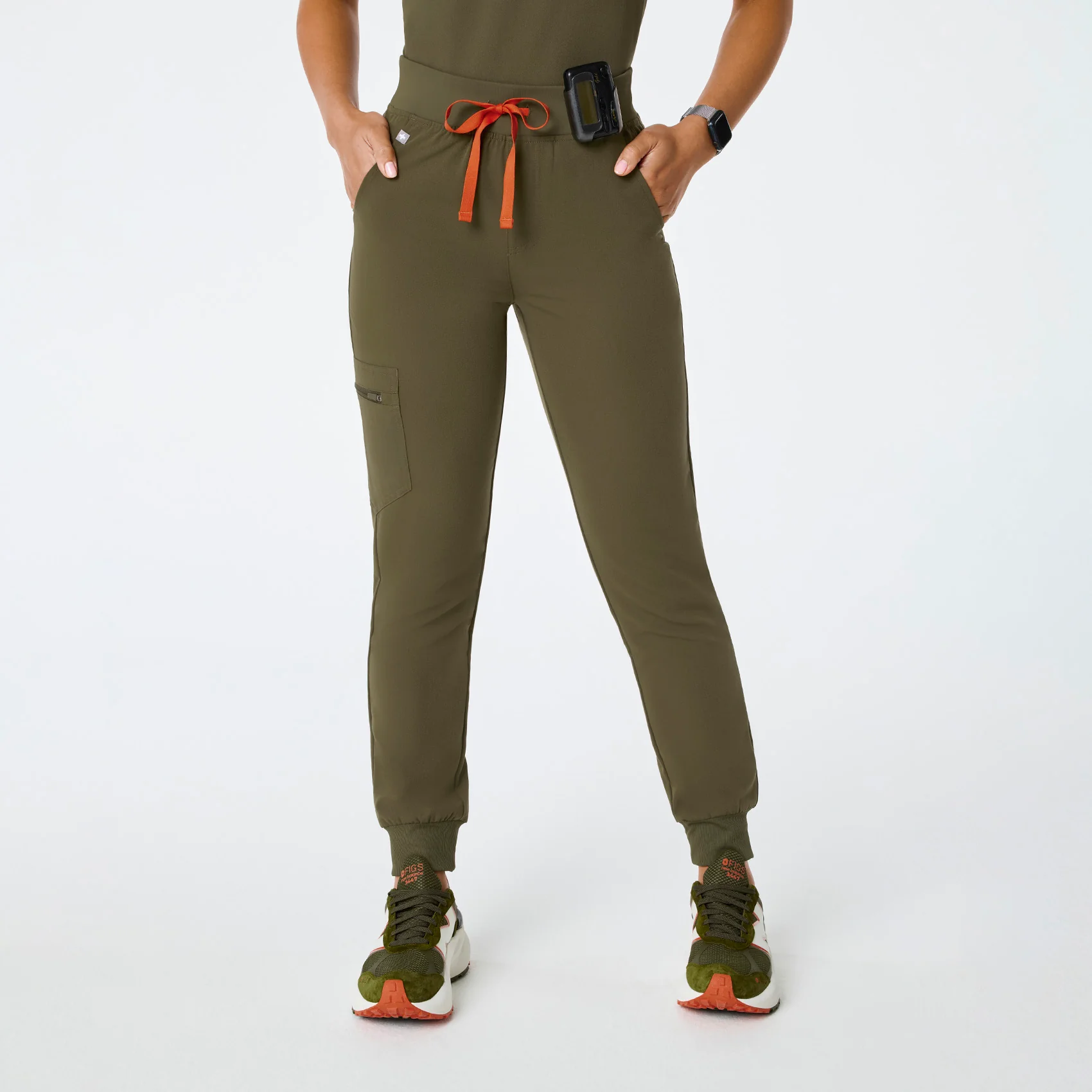 women's Spruce High Waisted Zamora - Petite Jogger Scrub Pant™