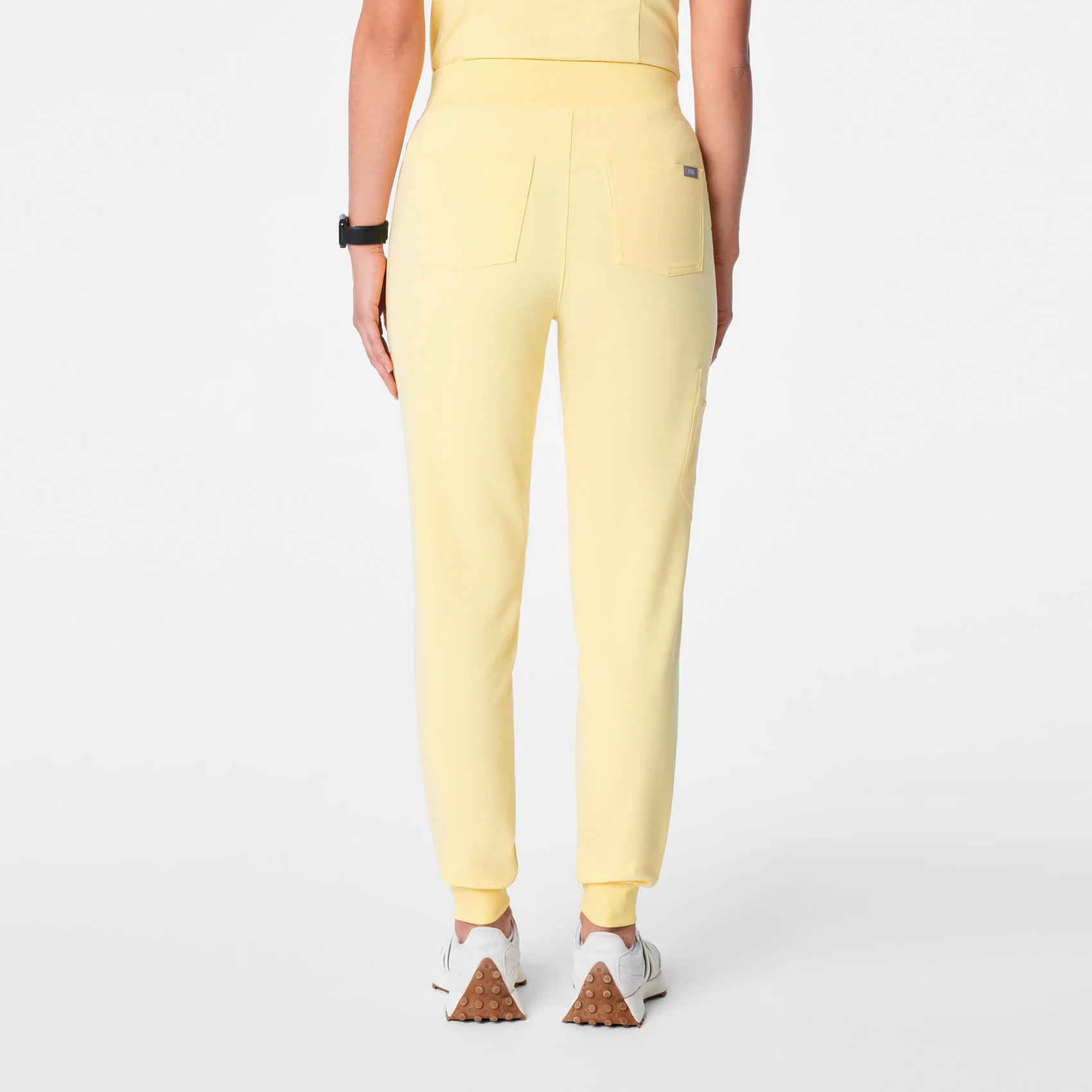 women's Butter Yellow High Waisted Zamora - Jogger Scrub Pant™ - Image 4